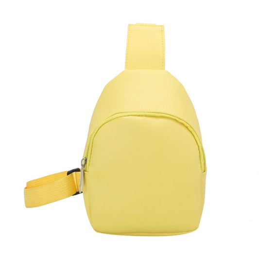 Children Casual Messenger Bag Single-shoulder Coin Chest Bag(Yellow) - Kids Bags by PMC Jewellery | Online Shopping South Africa | PMC Jewellery | Buy Now Pay Later Mobicred