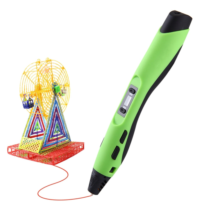 SL-300  3D Printing Pen 8 Speed Control High Temperature Version Support PLA/ABS Filament With US Plug(Black -green) - 3D Printer by PMC Jewellery | Online Shopping South Africa | PMC Jewellery | Buy Now Pay Later Mobicred