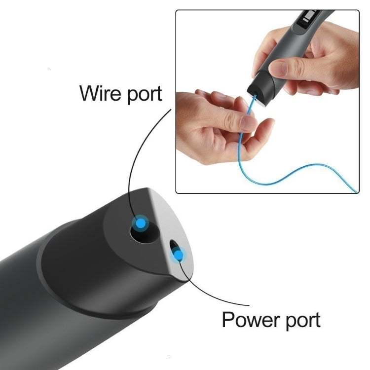 SL-300  3D Printing Pen 8 Speed Control High Temperature Version Support PLA/ABS Filament With US Plug(Dark Grey) - 3D Printer by PMC Jewellery | Online Shopping South Africa | PMC Jewellery | Buy Now Pay Later Mobicred