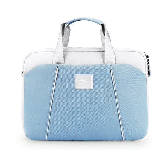 13.3-14 inch Computer Handheld Messenger Bag For Apple MacBook / Huawei / Xiaomi / Basne(Landscape tattoo light blue) - 13.3 inch by PMC Jewellery | Online Shopping South Africa | PMC Jewellery | Buy Now Pay Later Mobicred