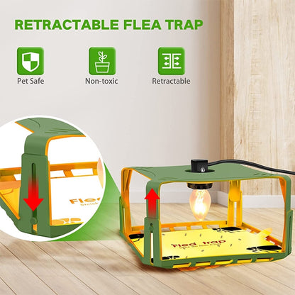 2pcs SK121 Square Fly Trap Flea Trap Pet Household Flea Light Catcher(UK Plug) - Traps by PMC Jewellery | Online Shopping South Africa | PMC Jewellery | Buy Now Pay Later Mobicred