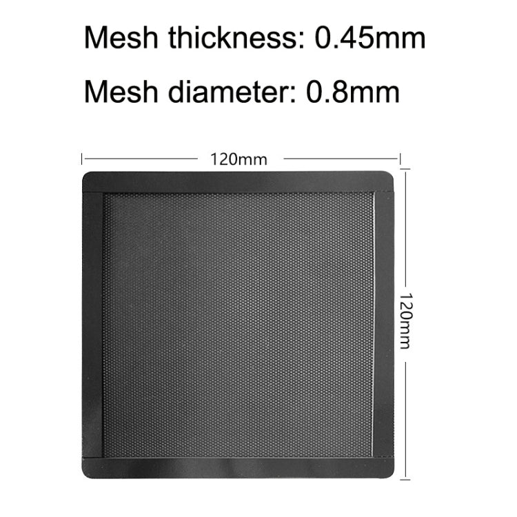 10pcs 12cm With Magnetic Suction PVC Cooling Fan Dust Net Desktop Computer Industrial Fan Filter Cover - Fan Cooling by PMC Jewellery | Online Shopping South Africa | PMC Jewellery