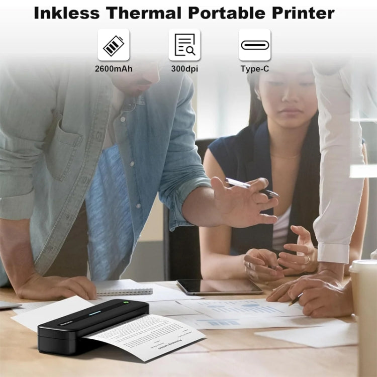 Phomemo M832 300dpi Wireless Thermal Portable Printer, Size: Letter Version(Gray) - free shipping - PMC TechLife - Order now!