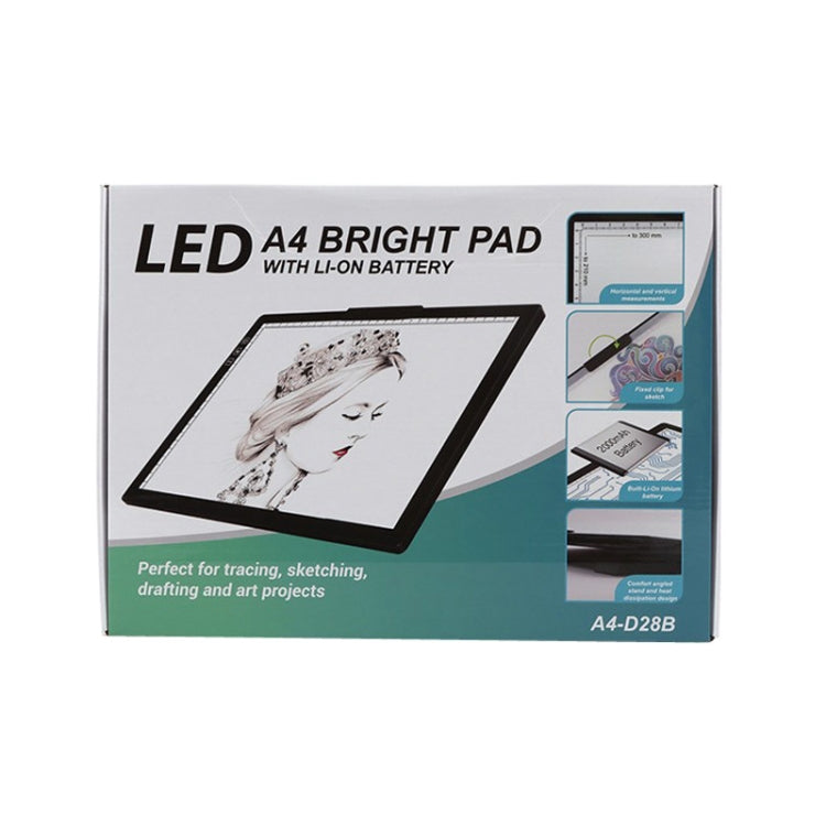 A4-D28B Rechargeable Copy Desk Drawing Board, Specification: With Charging Line+UK Plug Adapter -  by PMC TechLife | Online Shopping South Africa | PMC TechLife | Buy Now Pay Later Mobicred