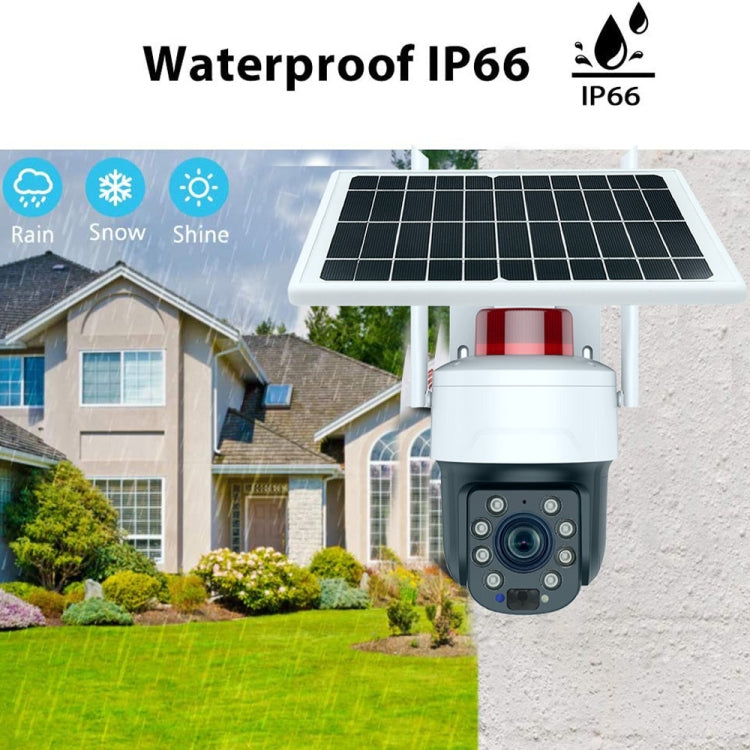 RH-Q10 Graffiti 5MP Wifi Wireless Solar Camera 30X Optical Zoom Auto Tracking Patrol IP66 Waterproof - Wireless Camera by PMC Jewellery | Online Shopping South Africa | PMC Jewellery