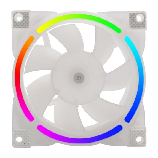 MF8025 Magnetic Suspension FDB Dynamic Pressure Bearing 4pin PWM Chassis Fan, Style: ARGB (White) - Fan Cooling by PMC Jewellery | Online Shopping South Africa | PMC Jewellery | Buy Now Pay Later Mobicred