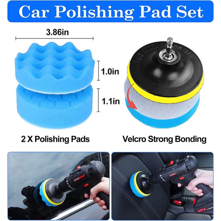 23pcs/set WRS-CS29 Car Wash Cleaning Brush Set Car Interior Crevice Cleaning Electric Drill Brush - Car washing supplies by PMC Jewellery | Online Shopping South Africa | PMC Jewellery | Buy Now Pay Later Mobicred