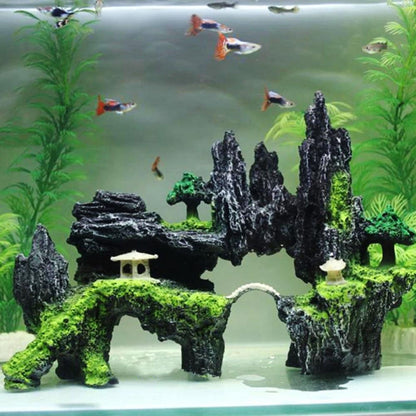 Stone Fish Tank Landscape Simulation Resin Aquarium Decorative Ornament, Style: Jiuxia Mountain - Fish Tank Decoration by PMC Jewellery | Online Shopping South Africa | PMC Jewellery