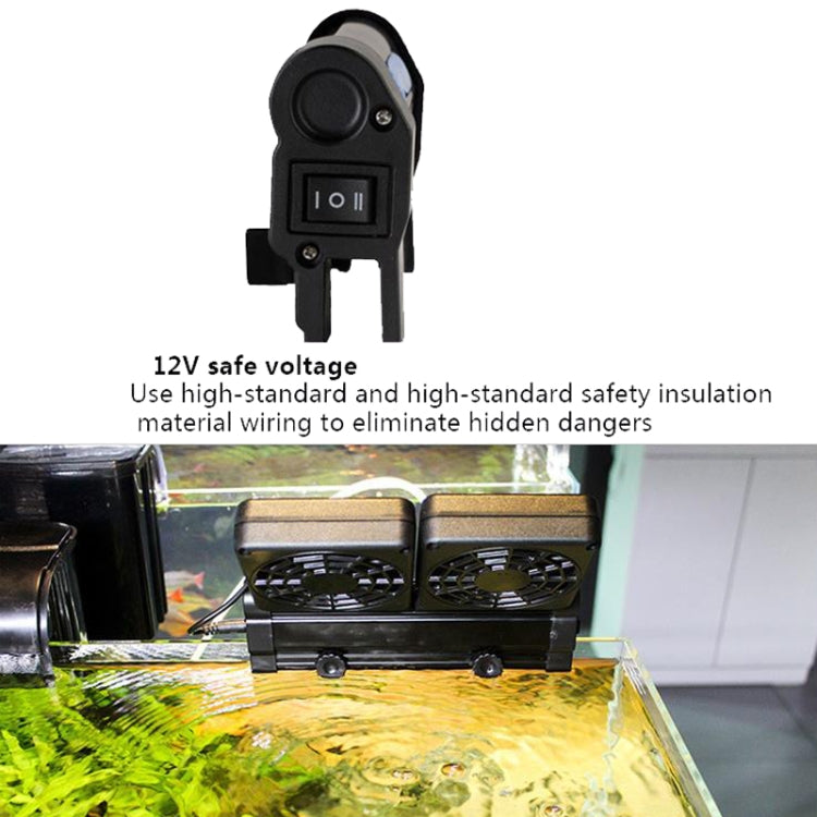 Fish Tank Cooling Fan Cooling Silent Aquarium Fan, Specification: 2 Head EU Plug - Fish Tanks & Accessories by PMC TechLife | Online Shopping South Africa | PMC TechLife | Buy Now Pay Later Mobicred