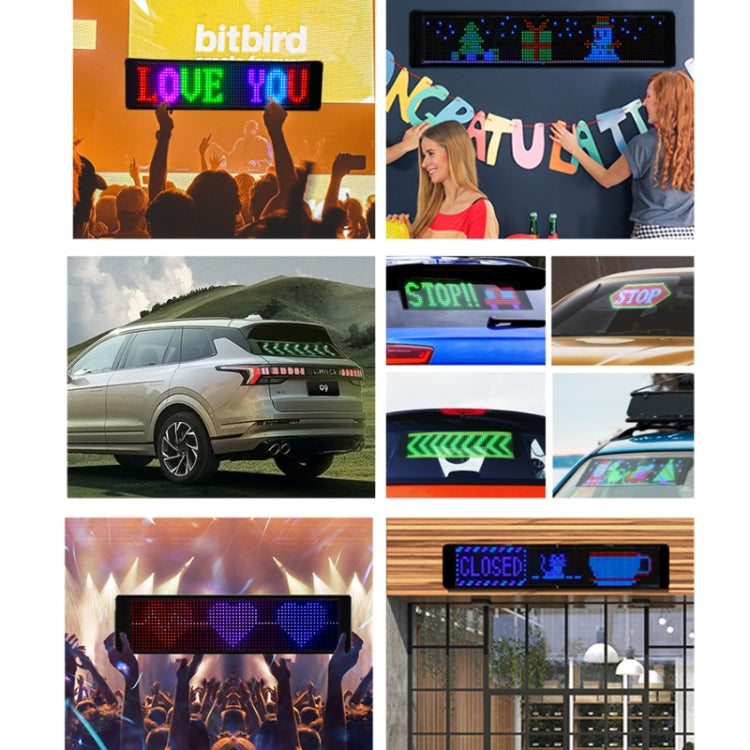 500x150mm Vehicle Rear Window Color Flexible LED Electronic Screen - Car Monitor by PMC Jewellery | Online Shopping South Africa | PMC Jewellery | Buy Now Pay Later Mobicred