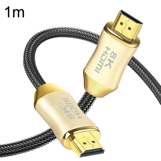 CO-HD801 1m HDMI 2.1 Version 8K 60Hz For PS4 Cable Projector Notebook Set-Top Box Cable(Gold) - Cable by PMC Jewellery | Online Shopping South Africa | PMC Jewellery