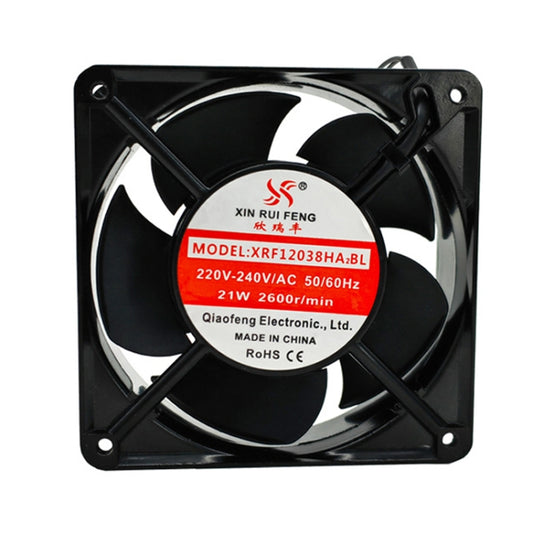 XIN RUI FENG XRX12038 380V Double Roller Cooling Fan 12cm Cabinet Power Distribution Cabinet Shaft - Fan Cooling by XIN RUI FENG | Online Shopping South Africa | PMC Jewellery | Buy Now Pay Later Mobicred