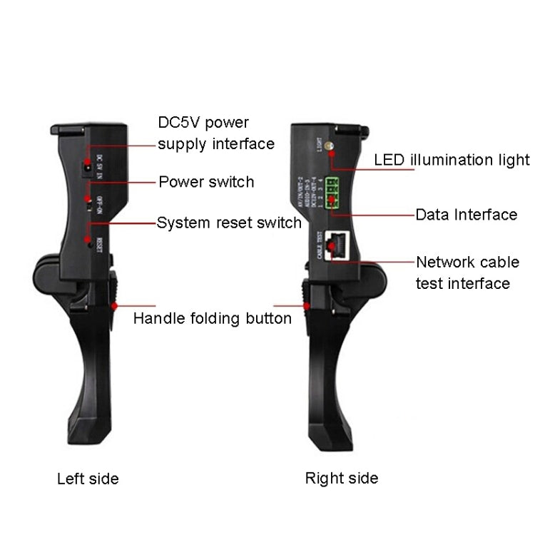 JSK-4300B 4.3 inch Handheld 12V Output Network Cable Monitoring Tester(With AU Plug Power Adapter) - Other Tools by PMC Jewellery | Online Shopping South Africa | PMC Jewellery