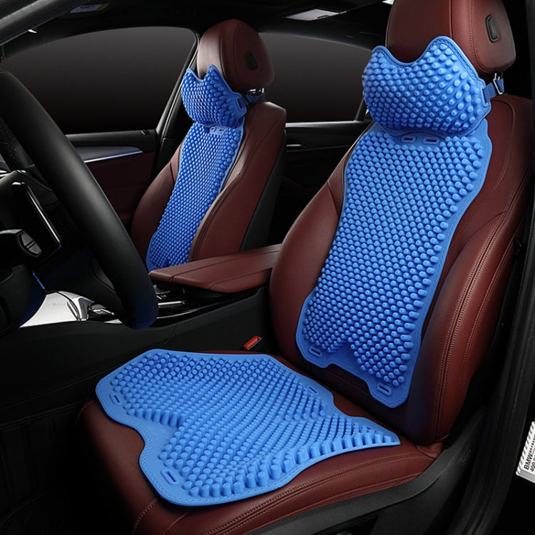 Silicone Car Seat Cushion Summer Breathable Cool Pad, Color: Rear Cushion Black - Seat Accessories by PMC Jewellery | Online Shopping South Africa | PMC Jewellery | Buy Now Pay Later Mobicred