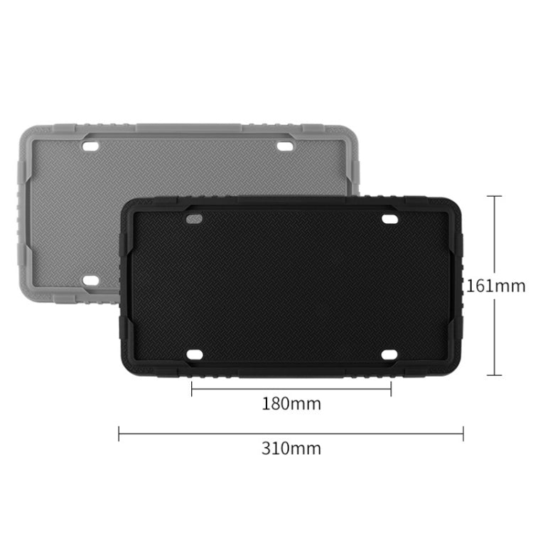 For North American Models Silicone License Plate Frame, Specification: 2pcs Blue+Screw - License Plate Covers & Frames by PMC Jewellery | Online Shopping South Africa | PMC Jewellery | Buy Now Pay Later Mobicred