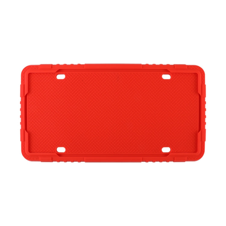 For North American Models Silicone License Plate Frame, Specification: 1pcs Red - License Plate Covers & Frames by PMC Jewellery | Online Shopping South Africa | PMC Jewellery | Buy Now Pay Later Mobicred