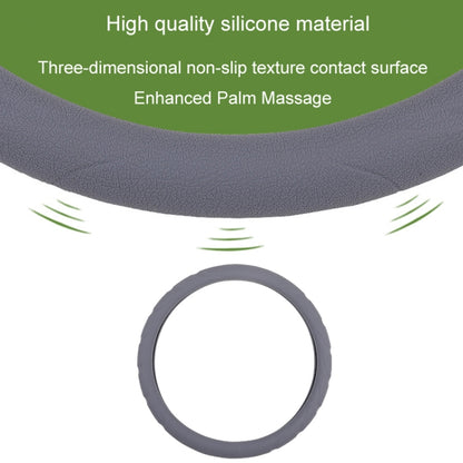 Silicone Non-slip Wear-resistant Steering Wheel Cover, Size: 37-42cm(Black) - Steering Wheel Accessories by PMC Jewellery | Online Shopping South Africa | PMC Jewellery | Buy Now Pay Later Mobicred