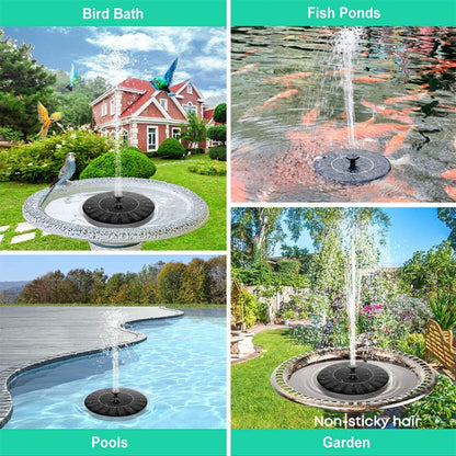 16cm  Solar Water Fountain Pool Outdoor Bird Bath Solar Powered Fountain Floating Water - Pumps by PMC Jewellery | Online Shopping South Africa | PMC Jewellery