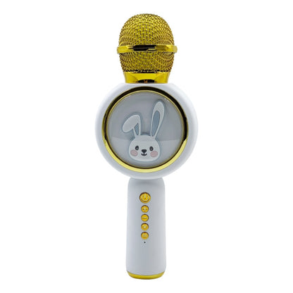 X6 Children Portable Bluetooth Light Microphone Audio All-in-One Machine(Milky White) - Microphone by PMC Jewellery | Online Shopping South Africa | PMC Jewellery | Buy Now Pay Later Mobicred