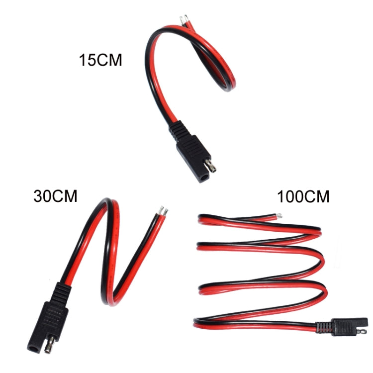 2pcs 20A Solar Car Battery SAE Power Extension Cable 30cm - DIY Cables by PMC Jewellery | Online Shopping South Africa | PMC Jewellery | Buy Now Pay Later Mobicred