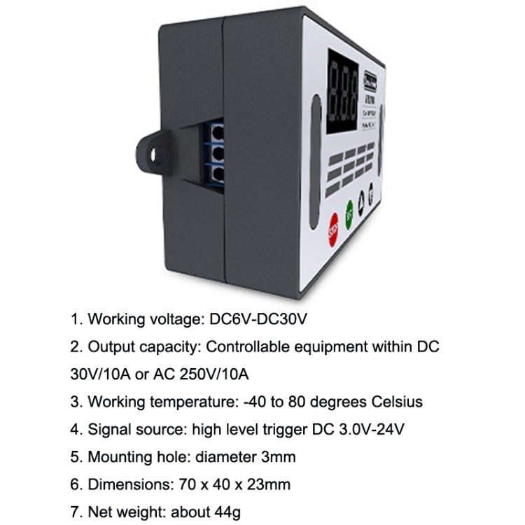 Deek-Robot DDC-431 Timer Delay Relay Switch Digital LED Display Delay Controller - Relay Module by PMC Jewellery | Online Shopping South Africa | PMC Jewellery