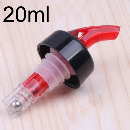 Quantitative Wine Pourer Red Wine Cork Wine Stopper 20ml Red - Bottle Stopper by PMC Jewellery | Online Shopping South Africa | PMC Jewellery | Buy Now Pay Later Mobicred