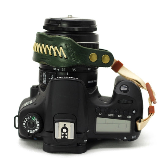 Zeku Retro Leather SLR Wristband Anti-drop Camera Wrist Strap without Camera(Green) - Camera Strap by PMC Jewellery | Online Shopping South Africa | PMC Jewellery | Buy Now Pay Later Mobicred