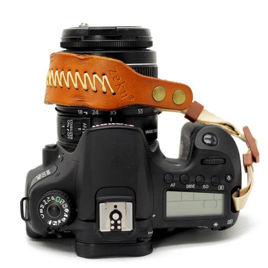 Zeku Retro Leather SLR Wristband Anti-drop Camera Wrist Strap without Camera(Brown) - Camera Strap by PMC Jewellery | Online Shopping South Africa | PMC Jewellery | Buy Now Pay Later Mobicred