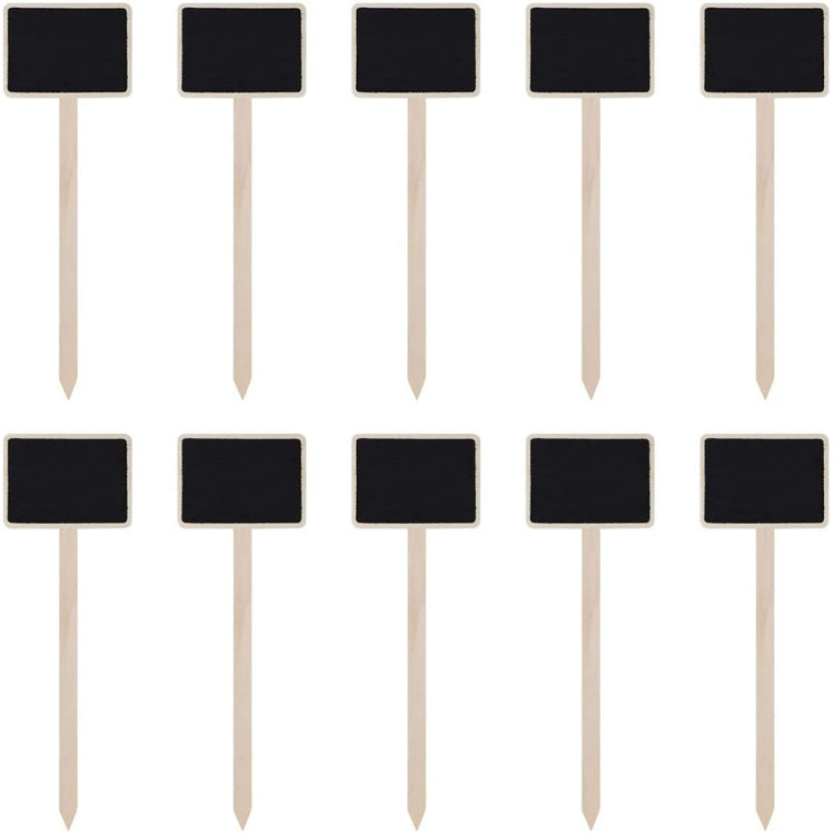 ZX507 10pcs Wooden Plug-in DIY Message Board Mini Plant Name Tags Desktop Display Board(24cm Length) - Message Boards by PMC TechLife | Online Shopping South Africa | PMC TechLife