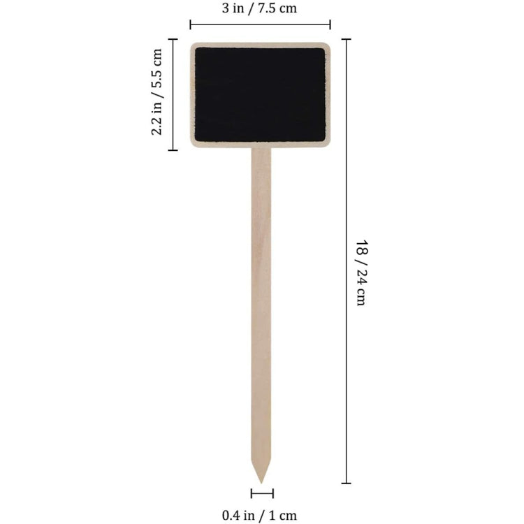 ZX507 10pcs Wooden Plug-in DIY Message Board Mini Plant Name Tags Desktop Display Board(24cm Length) - Message Boards by PMC TechLife | Online Shopping South Africa | PMC TechLife
