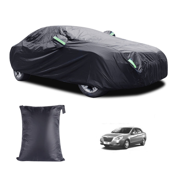 190T Silver Coated Cloth Car Rain Sun Protection Car Cover with Reflective Strip, Size: L - PE Material by PMC Jewellery | Online Shopping South Africa | PMC Jewellery | Buy Now Pay Later Mobicred