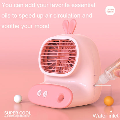 CS1319 Desktop Small Hydrating Spray Cartoon Fan Rechargeable Silent Humidifying Fan(Bunny Pink) - Electric Fans by PMC Jewellery | Online Shopping South Africa | PMC Jewellery | Buy Now Pay Later Mobicred