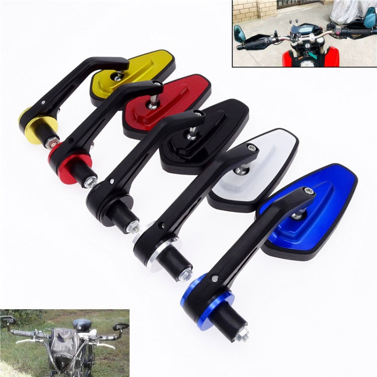 Motorcycle Handle All Aluminum Cherry Rearview Mirror(Blue) - Side Mirrors by PMC Jewellery | Online Shopping South Africa | PMC Jewellery | Buy Now Pay Later Mobicred