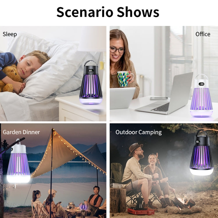 J03 Multi-Functional Digital Display Electric Mosquito Light Portable Home And Outdoor Camping Mosquito Killer(White) - Repellents by PMC Jewellery | Online Shopping South Africa | PMC Jewellery | Buy Now Pay Later Mobicred