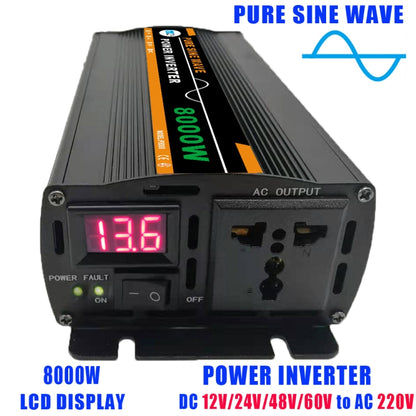 8000W (Actual 1300W) 24V to 220V High Power Car Sine Wave Inverter Power Converter - Pure Sine Wave by PMC Jewellery | Online Shopping South Africa | PMC Jewellery | Buy Now Pay Later Mobicred