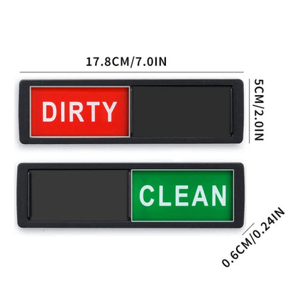 Dishwasher Magnet Clean Dirty Sign Double-Sided Refrigerator Magnet(Silver Love) - Dish Washers & Accessories by PMC Jewellery | Online Shopping South Africa | PMC Jewellery