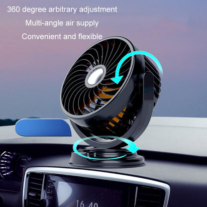 F611 Rotatable Multi-angle Air Supply Car Silent Fan(12V Cigarette Lighter) - Heating & Fans by PMC Jewellery | Online Shopping South Africa | PMC Jewellery | Buy Now Pay Later Mobicred