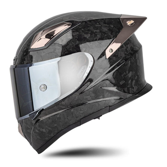 SOMAN Four Seasons Full Cover Motorcycle Helmet, Size: XL(Cheetah Print Silver) - Helmets by SOMAN | Online Shopping South Africa | PMC Jewellery | Buy Now Pay Later Mobicred