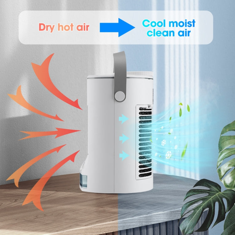 CF008 Mini Household Humidification Spray Air Cooler USB Plug-in Portable Air Conditioner Fan(White) - Electric Fans by PMC Jewellery | Online Shopping South Africa | PMC Jewellery