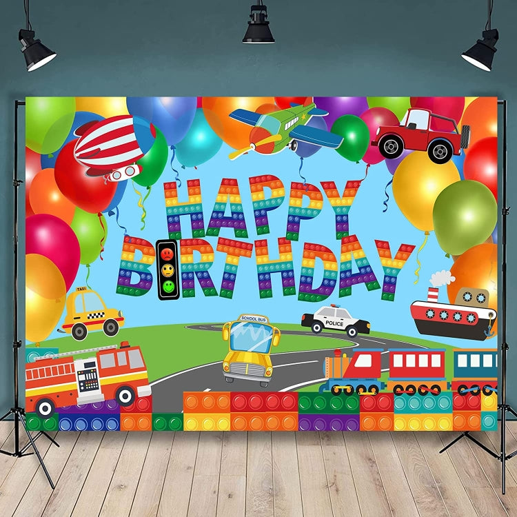 180x180cm Train Fire Truck Party Background Cloth -  by PMC TechLife | Online Shopping South Africa | PMC TechLife | Buy Now Pay Later Mobicred