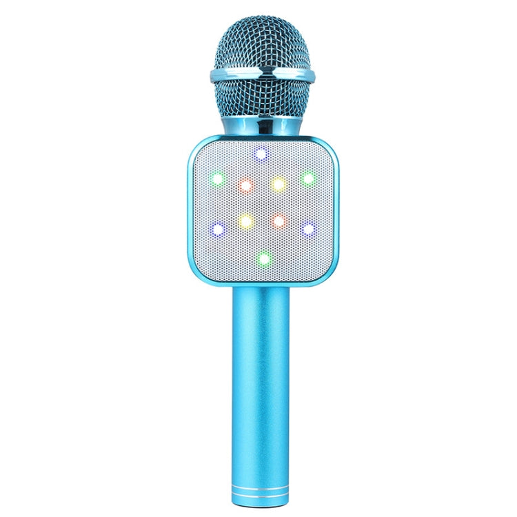 WS-1818 LED Light Flashing Microphone Self-contained Audio Bluetooth Wireless Microphone(Blue) - Microphone by PMC Jewellery | Online Shopping South Africa | PMC Jewellery | Buy Now Pay Later Mobicred