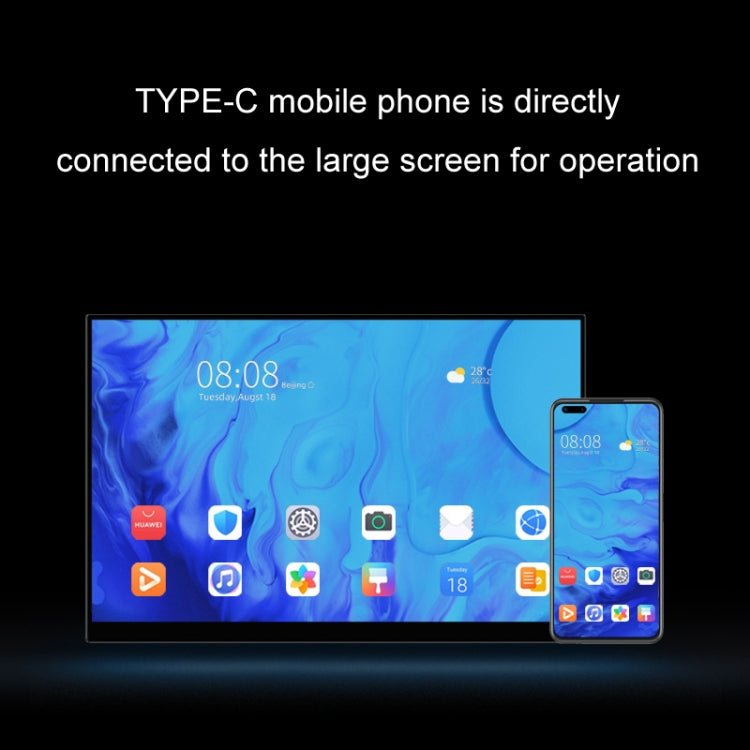 15.6 inch Touch Version 4K Portable External Extended Screen Display For Switch/PS5/Mobile Phone/Computer(UK Plug) - LCD Monitors by PMc TechLife | Online Shopping South Africa | PMc TechLife | Buy Now Pay Later Mobicred