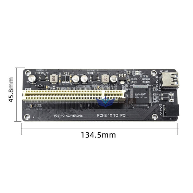 PCI-E 1X To Single PCI With baffle Riser Card Extend Adapter Add Expansion Card For PC Computer - Add-on Cards by PMC Jewellery | Online Shopping South Africa | PMC Jewellery | Buy Now Pay Later Mobicred