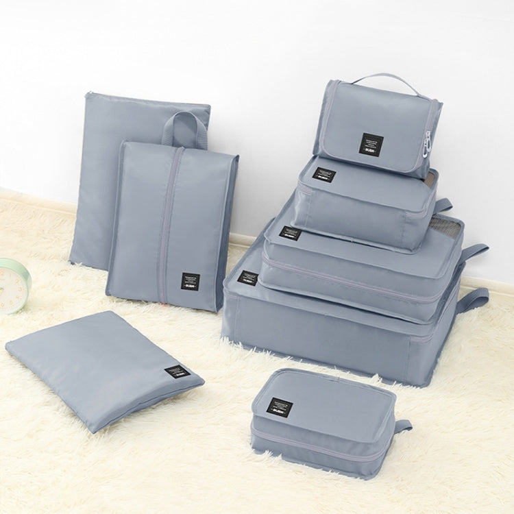 BUBM 8pcs/set Multifunctional Travel Suitcase Clothing Sorting Storage Bag(Grey) - Storage Bags by BUBM | Online Shopping South Africa | PMC TechLife | Buy Now Pay Later Mobicred