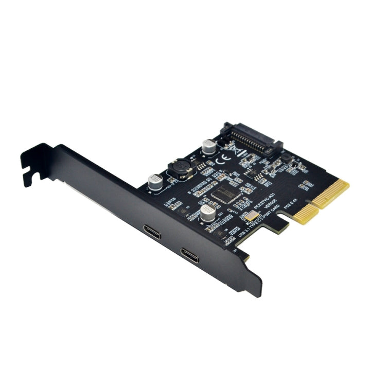 PCI-E 4X To USB3.1 Dual USB-C/Type-C Port 10Gbps Expansion Card  With ASMedia ASM3142 Chip - Add-on Cards by PMC Jewellery | Online Shopping South Africa | PMC Jewellery | Buy Now Pay Later Mobicred