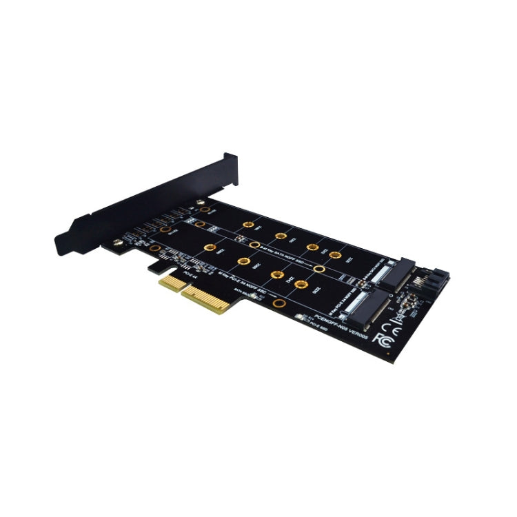 M.2 PCIe SSD Adapter Card PCIE 4x to M.2 Key M B Dual Interface Card - Add-on Cards by PMC Jewellery | Online Shopping South Africa | PMC Jewellery | Buy Now Pay Later Mobicred