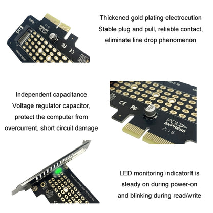 5pcs NVME Transfer Card M.2 To PCIE3.0/4.0 Full Speed X4 Expansion Card, Style: Full Height - Card Adapter by PMC Jewellery | Online Shopping South Africa | PMC Jewellery | Buy Now Pay Later Mobicred