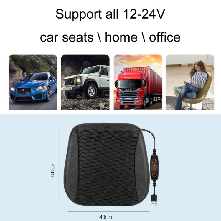 Multifunctional USB Fan Ventilation Heat Dissipation Car Seat Cushion(Red) - Seat Accessories by PMC Jewellery | Online Shopping South Africa | PMC Jewellery | Buy Now Pay Later Mobicred