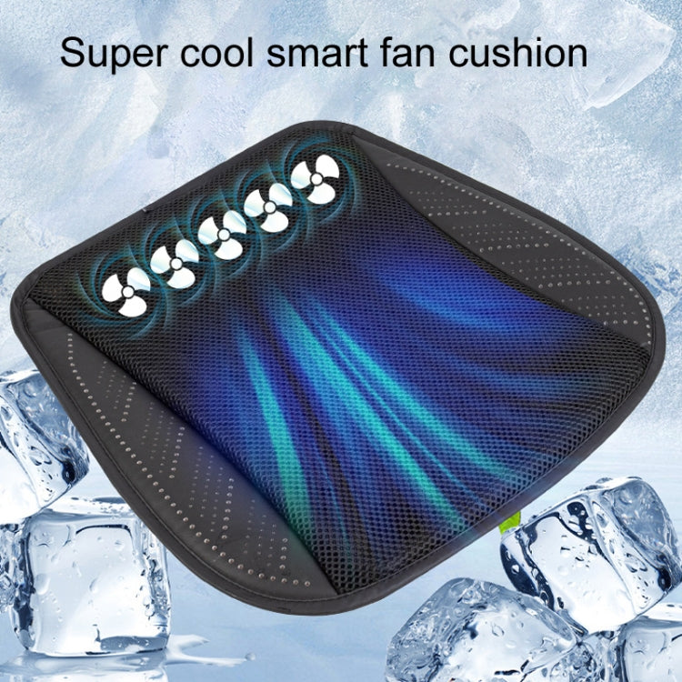 Multifunctional USB Fan Ventilation Heat Dissipation Car Seat Cushion(Blue) - Seat Accessories by PMC TechLife | Online Shopping South Africa | PMC TechLife | Buy Now Pay Later Mobicred