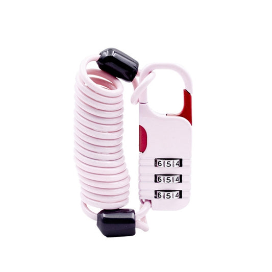 Helmet Anti Theft Password Lock Motorcycle Car Basket Soft Lock(Pink) - Bicycle Locks & Bicycle Pumps by PMC Jewellery | Online Shopping South Africa | PMC Jewellery | Buy Now Pay Later Mobicred